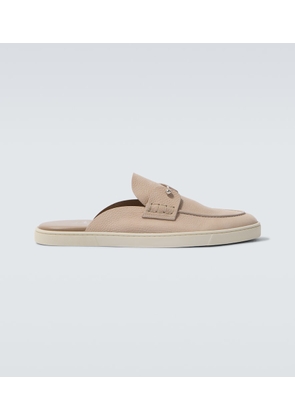 Christian Louboutin Chanme leather mules