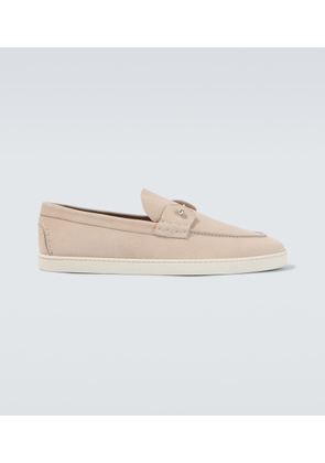Christian Louboutin Chambeliboat leather slip-on shoes