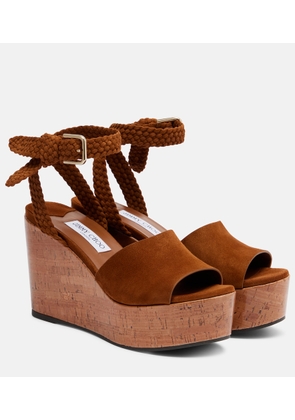 Jimmy Choo Jori suede platform sandals