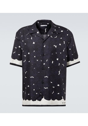 Givenchy Floral silk bowling shirt