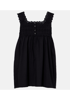 Posse Ezra broderie anglaise cotton top