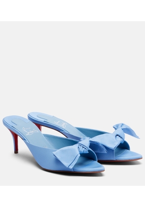 Christian Louboutin Mulazee bow-detail silk taffeta mules