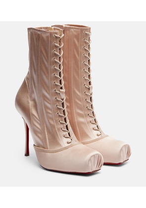 Christian Louboutin Pavlova crepe satin ankle boots