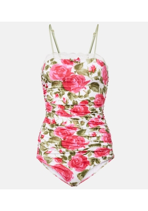 Chloe Floral ruched bodysuit