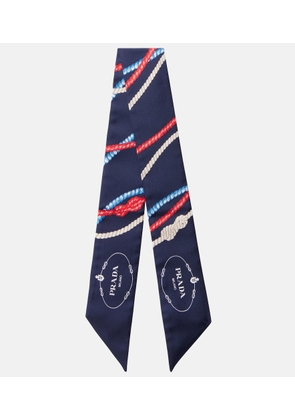 Prada Printed silk twill scarf