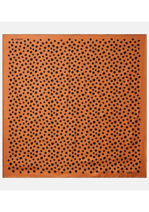 Valentino Polka-dot silk twill scarf