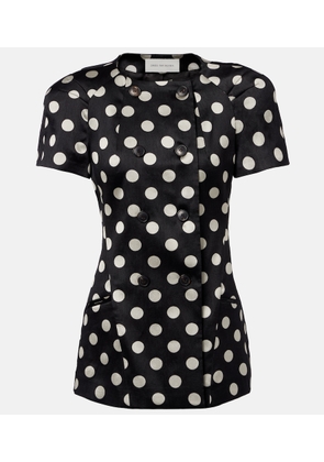 Dries Van Noten Polka-dot double-breasted blazer