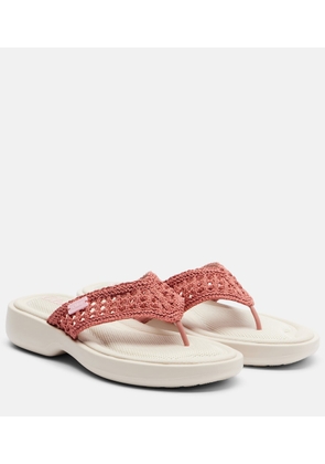 Chloe La Poolette crochet thong sandals