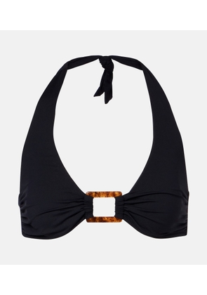 Melissa Odabash Paris embellished halterneck bikini top