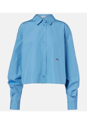 Loewe Anagram embroidered cotton shirt