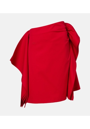 Loewe Cotton and silk gabardine miniskirt