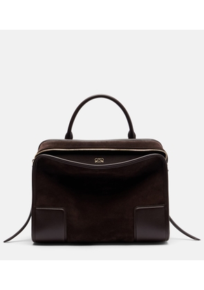Loewe Amazona 180 Large suede top-handle bag