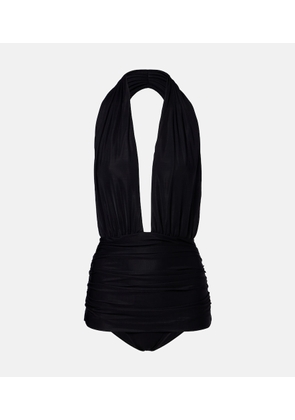 Adriana Degreas Draped halterneck swimsuit
