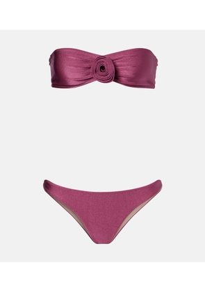 Adriana Degreas Floral-applique bikini