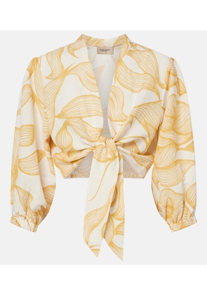 Adriana Degreas Printed crop top