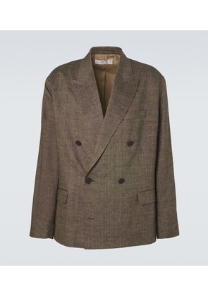 Our Legacy Halt double-breasted linen, silk and cotton blazer