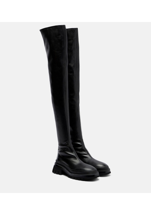 Khaite Fallon leather over-the-knee boots