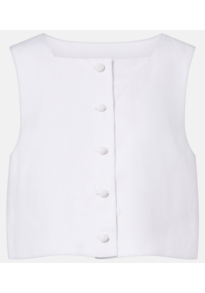 Posse Rio linen crop top