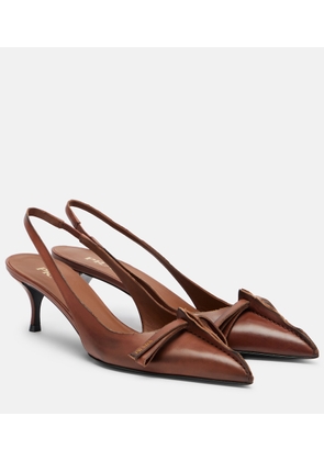 Prada Leather slingback pumps