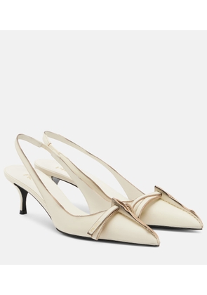 Prada Leather slingback pumps