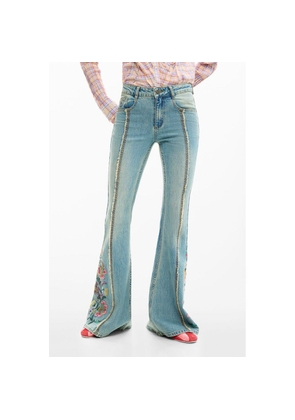 Desigual Azzurro Cotton Women's Jean - 34
