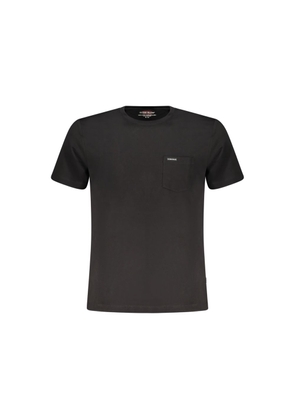 Guess Jeans Black Cotton Men T-Shirt - XS