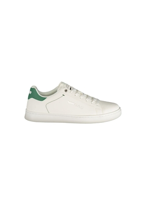 Gas White Polyester Athletic Sneakers - EU40/US7