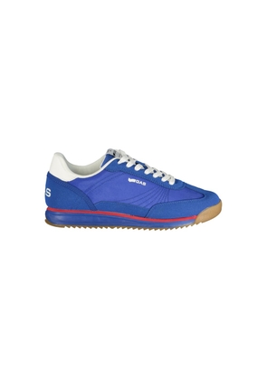 Gas Blue Polyurethane Men Sneaker - EU40/US7