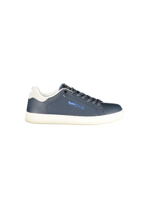 Gas Blue Polyurethane Men Sneaker - EU40/US7