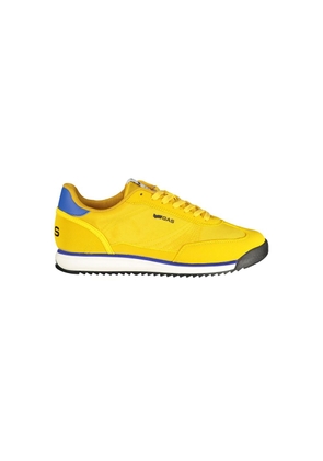 Gas Yellow Polyester Athletic Sneakers - EU40/US7