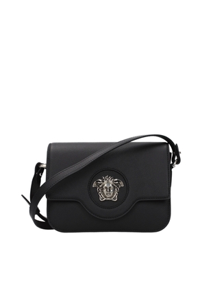 Versace Black Leather Crossbody Bag