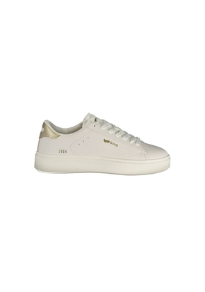 Gas White Polyester Athletic Sneakers - EU35/US5