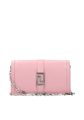 Versace Pink Leather Shoulder Bag