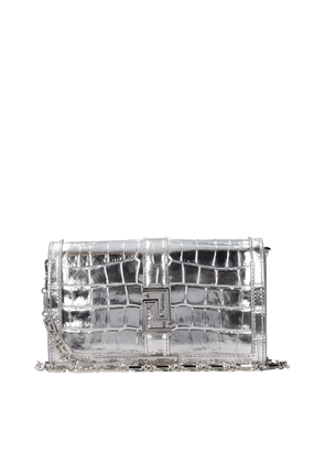 Versace Gray Leather Crossbody Bag