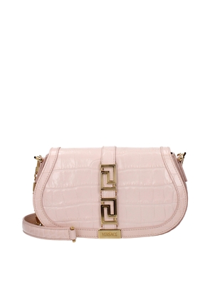 Versace Pink Leather Shoulder Bag