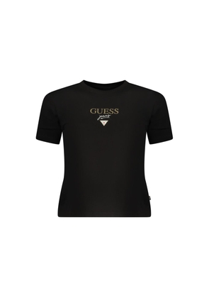 Guess Jeans Black Cotton Women's T-Shirt - XS