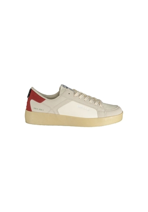 Gas White Polyester Athletic Sneakers - EU40/US7