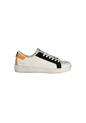 Gas White Polyester Athletic Sneakers - EU39/US6