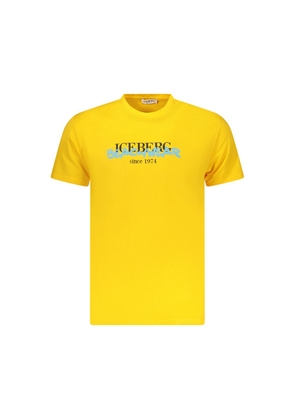 Iceberg Yellow Cotton T-Shirt - S