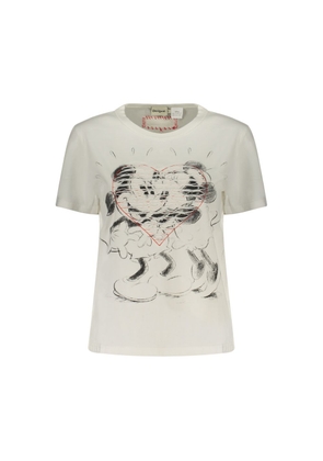 Desigual White Cotton Women's T-Shirt - XS