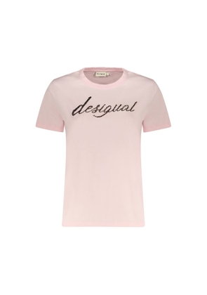 Desigual Rosa Cotton Women T-Shirt - XS