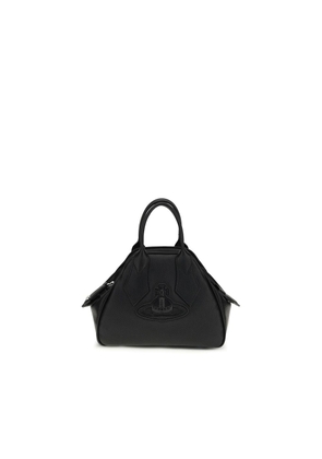 Vivienne Westwood Black Calf Leather Bos Taurus Shoulder Bag