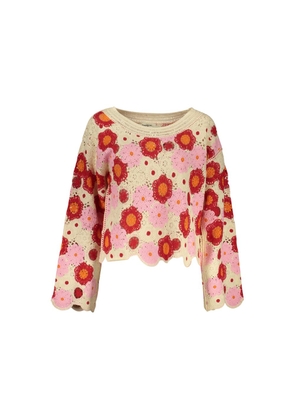 Desigual Beige Cotton Sweatshirt - S