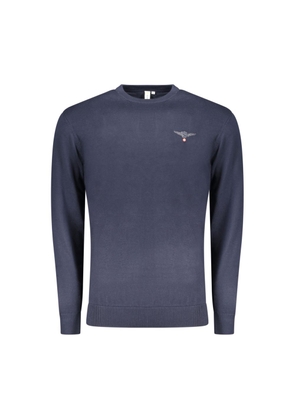 Accademia Militare Blu Cotton Men's Sweater - S
