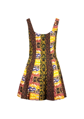 Desigual Giallo Cotton Women Dress - XS