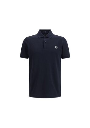 Fred Perry Blue Cotton Polo Shirt - L