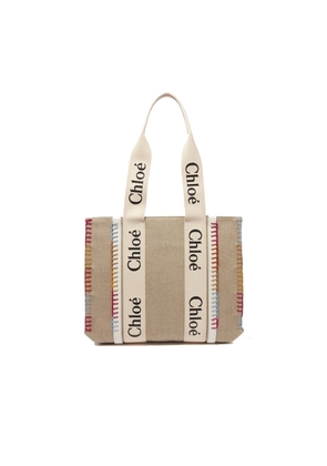 Chloé Beige Wool Tote Bag