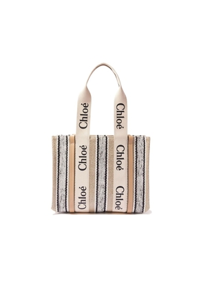Chloé Beige Linen Tote Bag