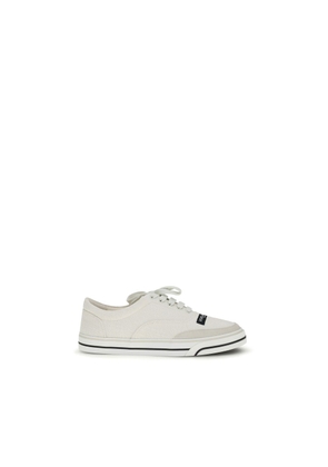 Dolce & Gabbana White Linen Low Top Sneakers - EU39/US6