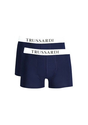 Trussardi Blu Cotton Men Underwear - L